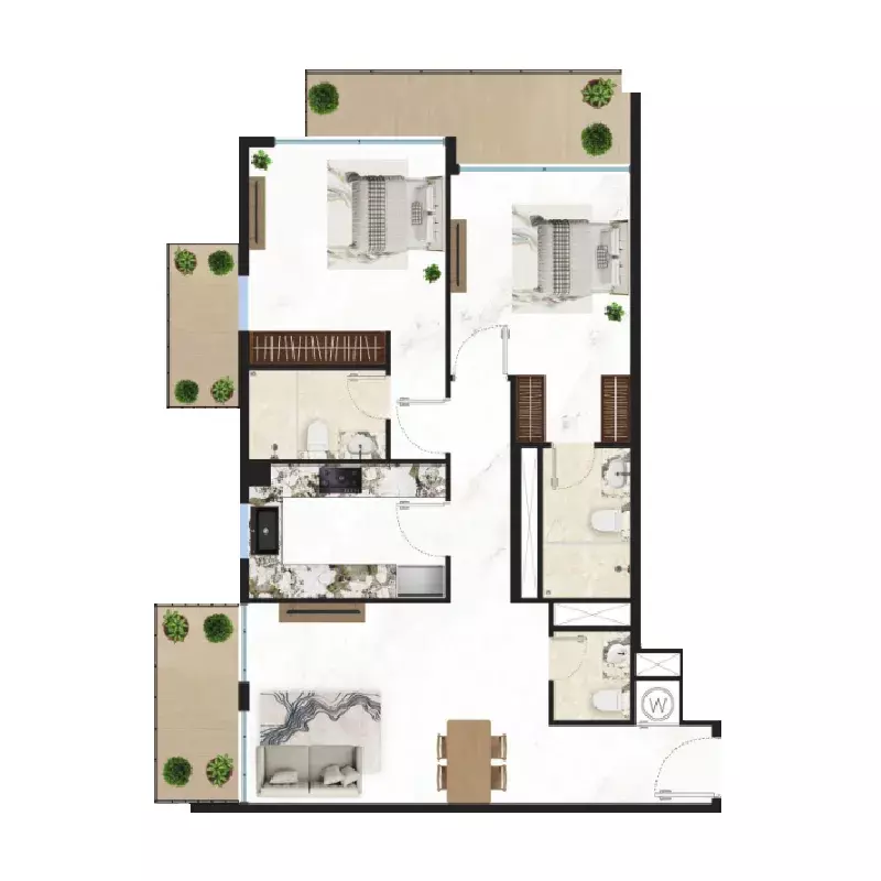 Unit floor plan image