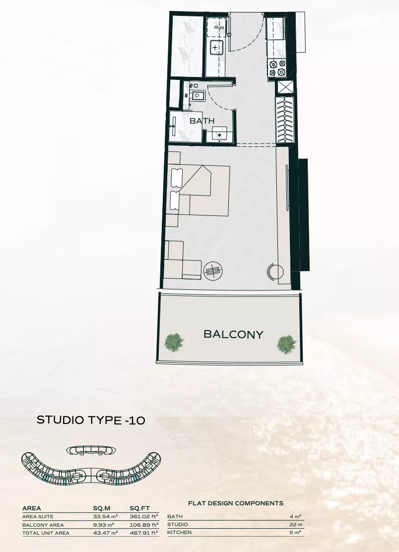 Unit floor plan image