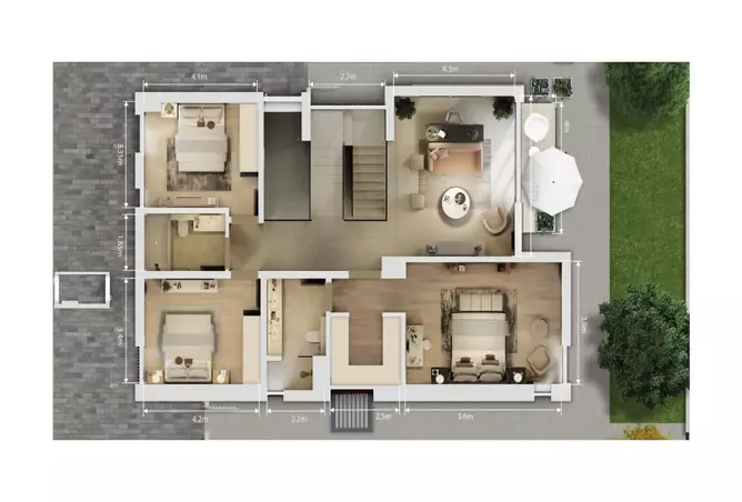 Vitalon at Athlon — 4BR floor plan