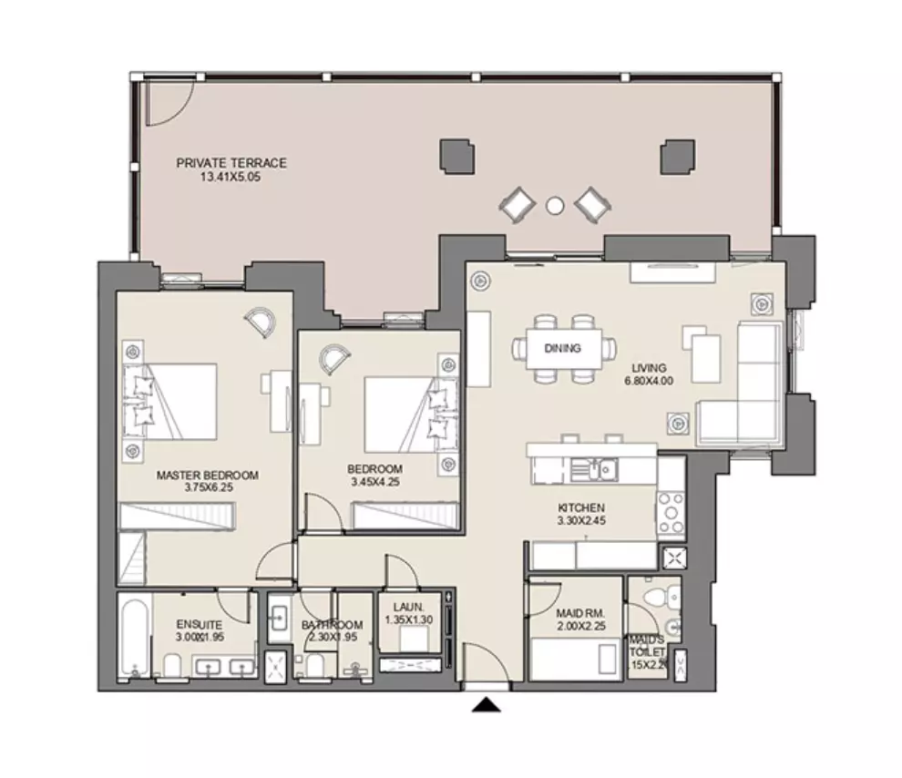 Jadeel at Madinat Jumeirah Living By Meraas Holding B11-Type B, Level Ground, Unit No-G02, 2 beds