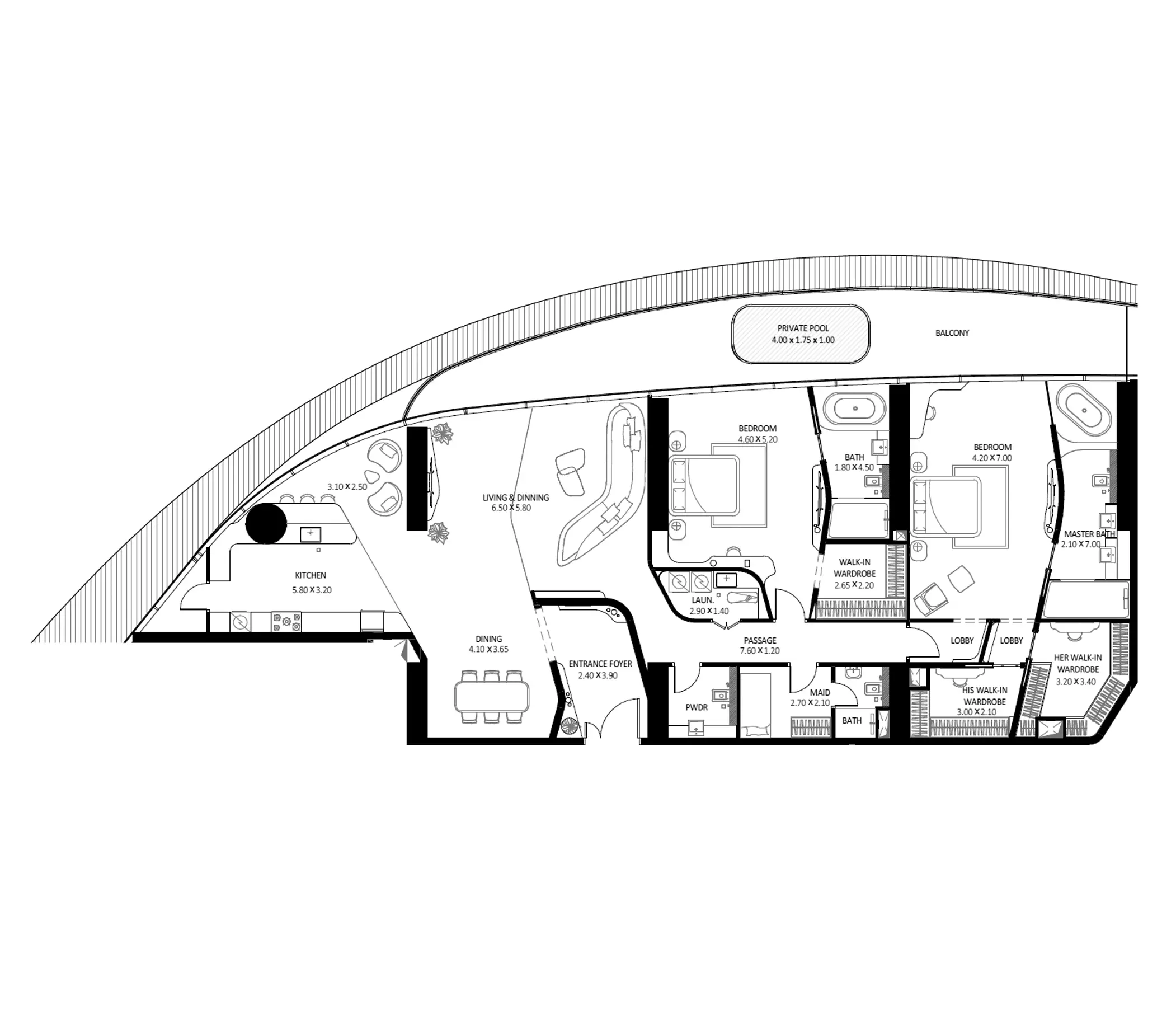 Unit floor plan image