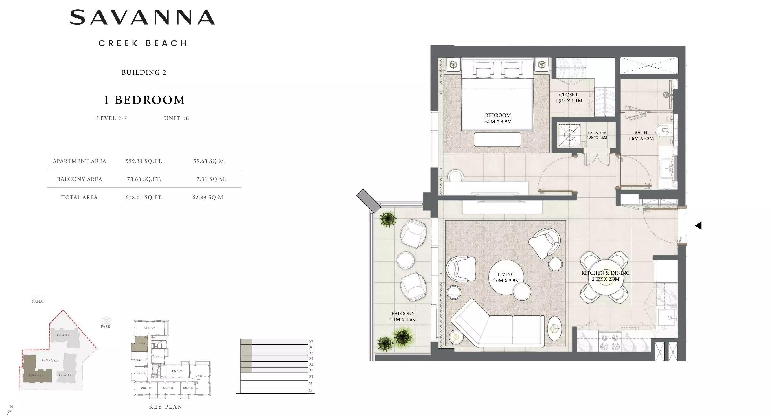 Savanna Level 2-7 - Unit 06, 1 bed