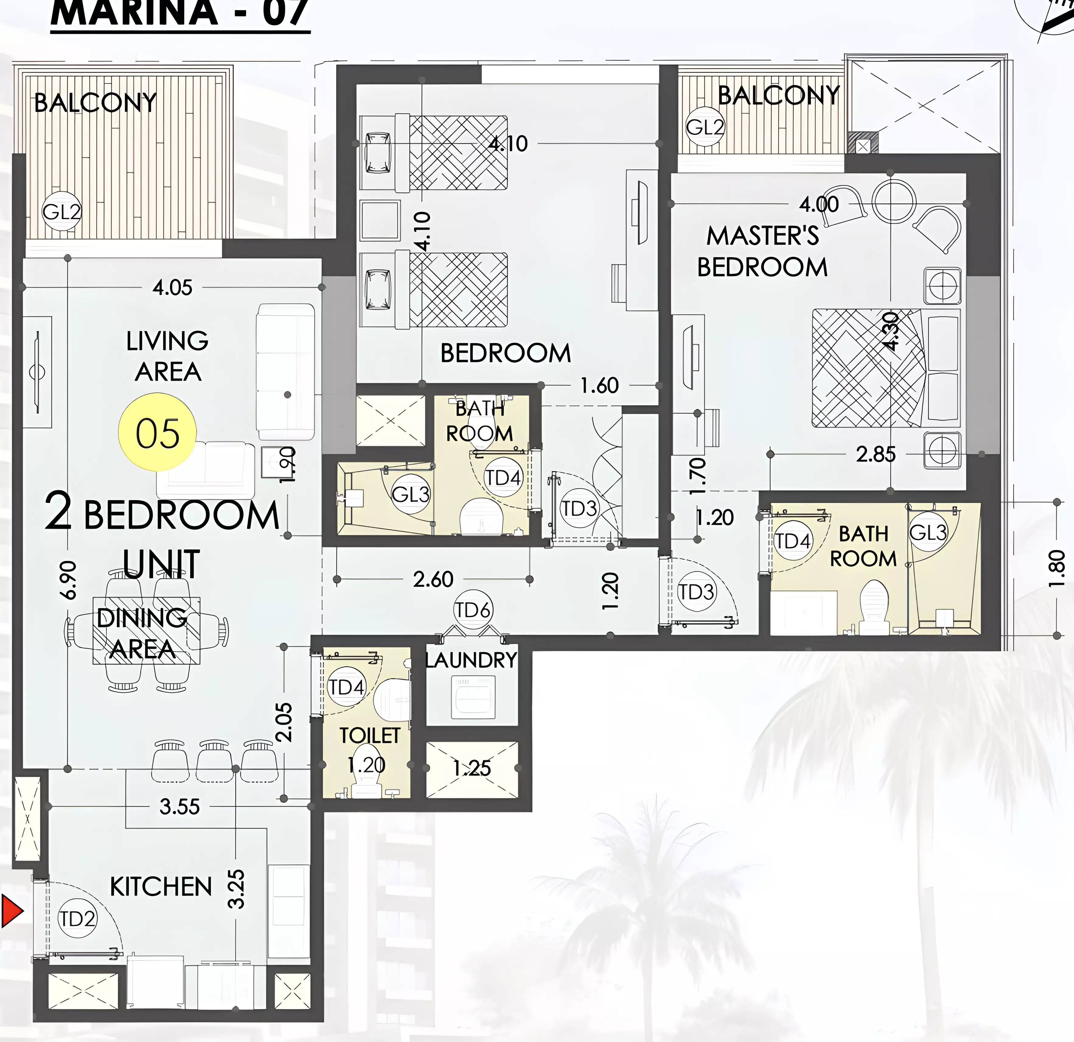Unit floor plan image