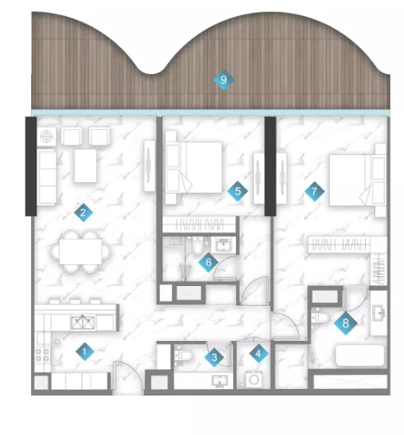 Unit floor plan image