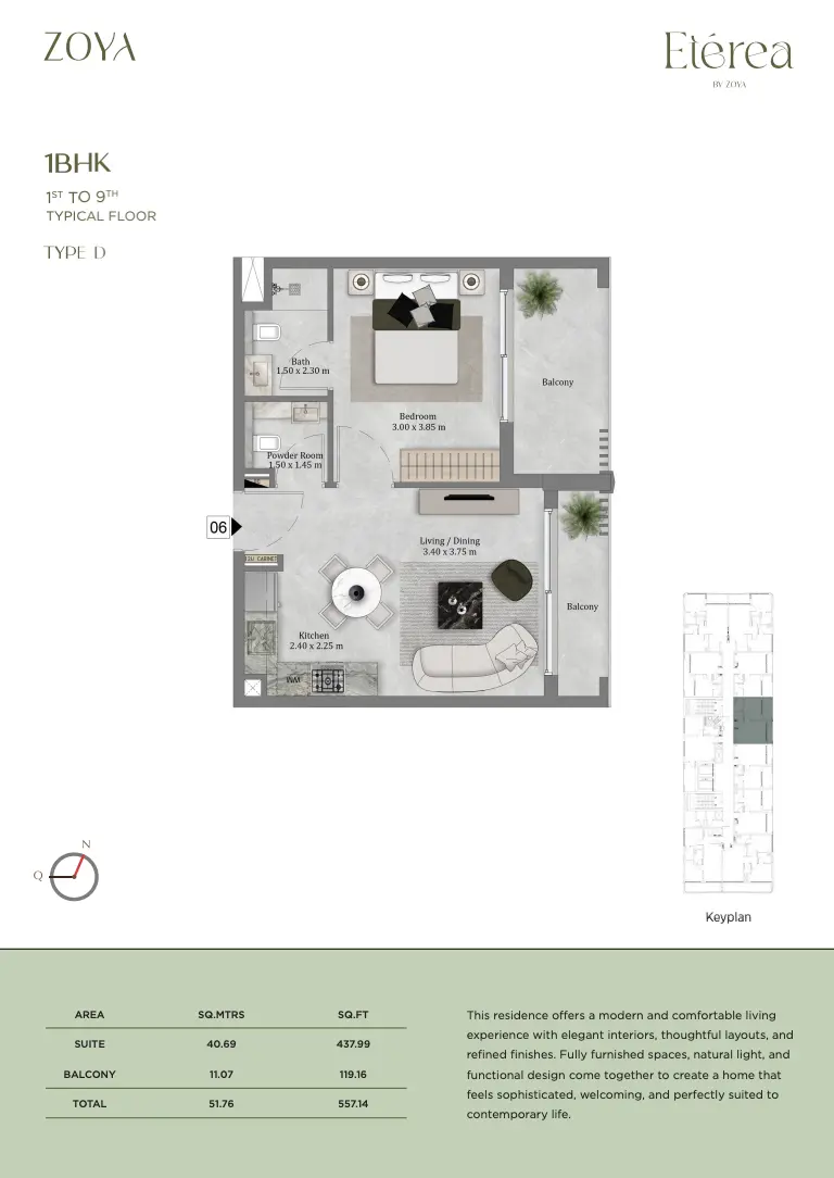 Unit floor plan image