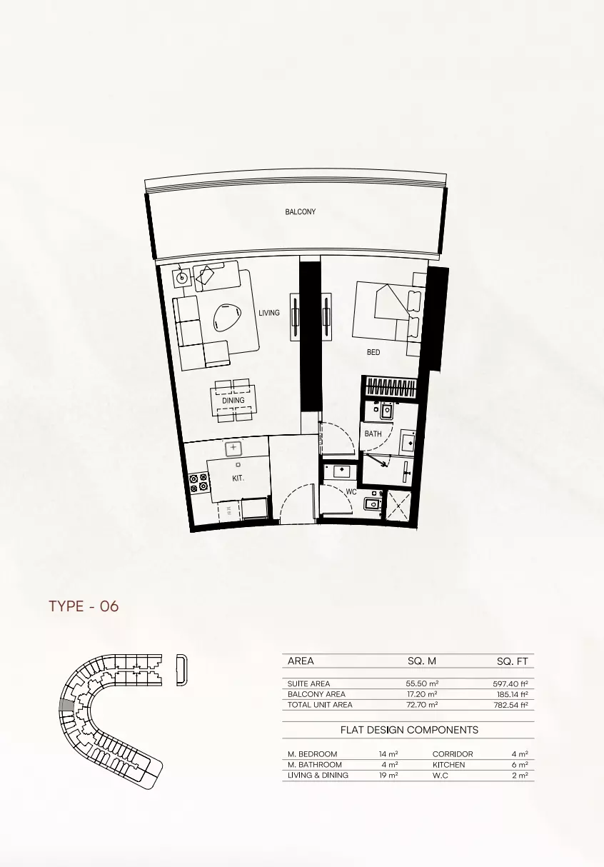 Unit floor plan image