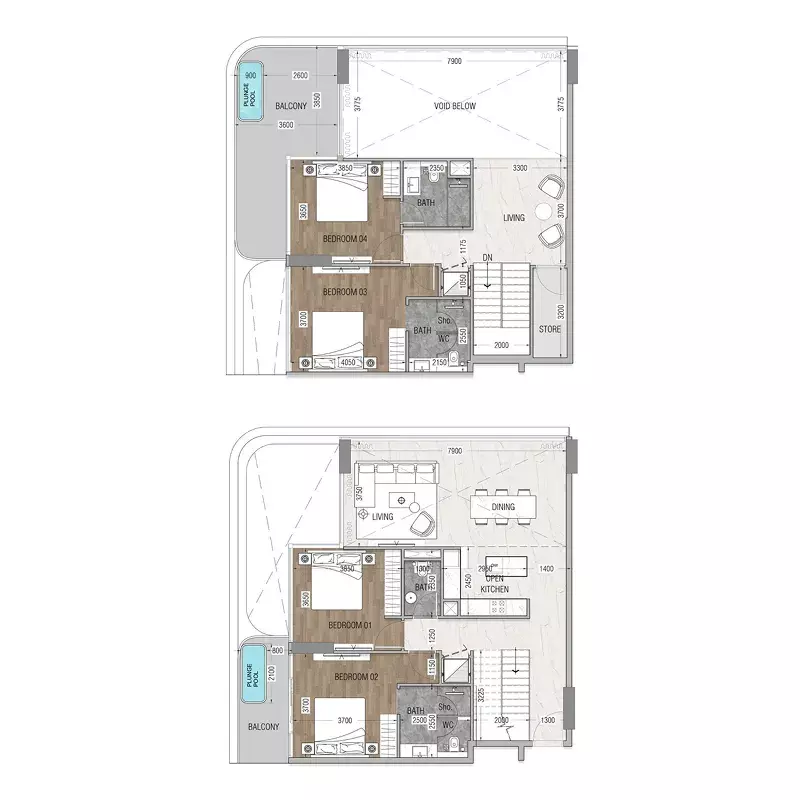 صورة مخطط ارضية الوحدة