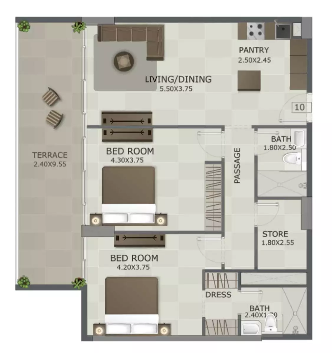 Unit floor plan image