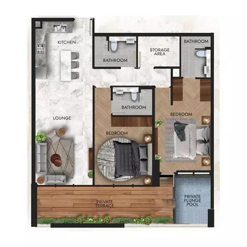 Unit floor plan image