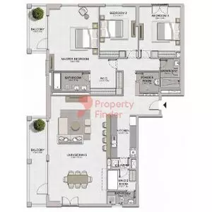 Le Ciel Type 1, 3 beds