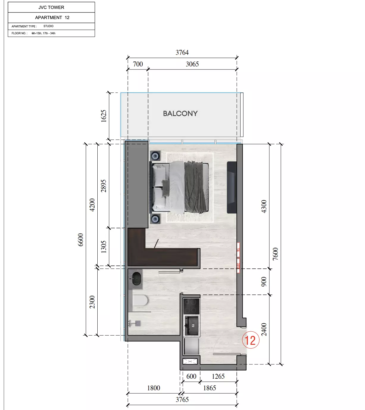 Unit floor plan image