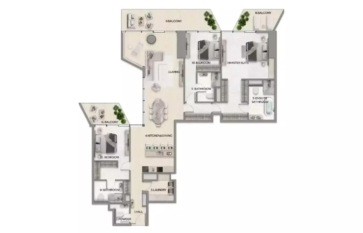 Unit floor plan image
