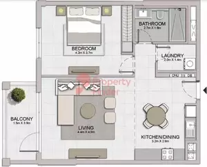Le Ciel Type 4, 1 bed