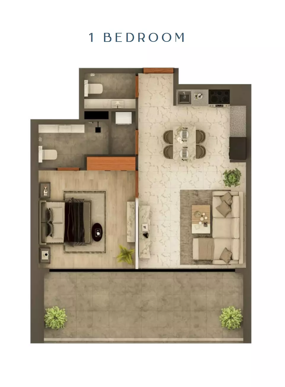 صورة مخطط ارضية الوحدة