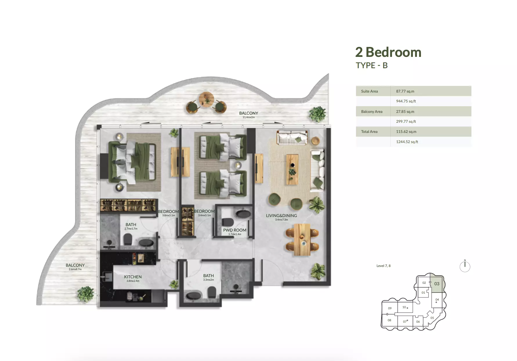 Unit floor plan image