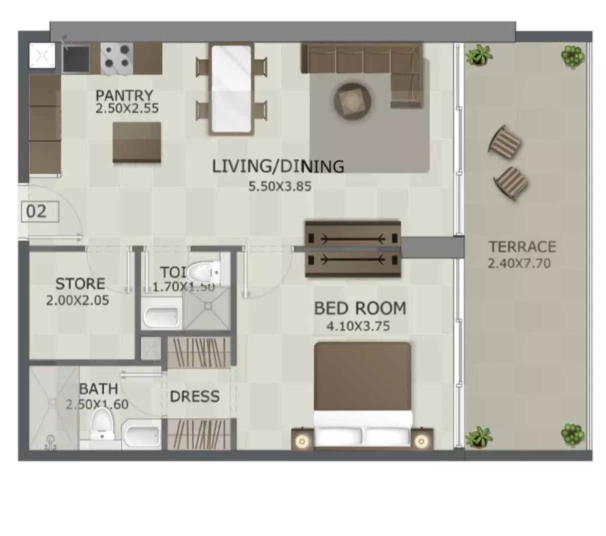 Unit floor plan image