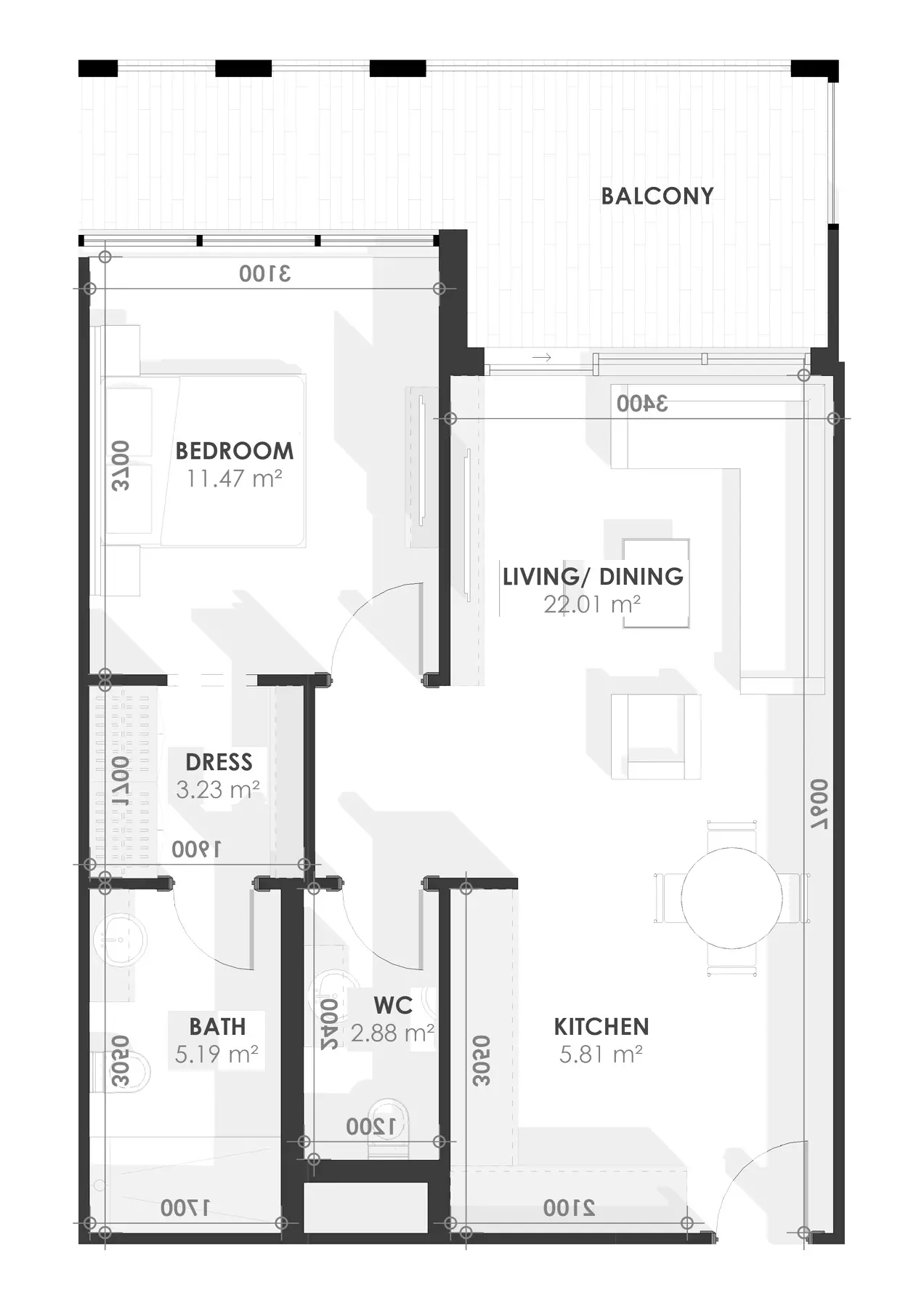 Unit floor plan image