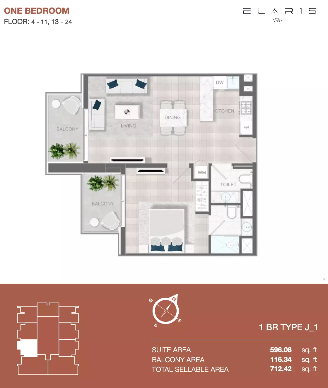 Unit floor plan image