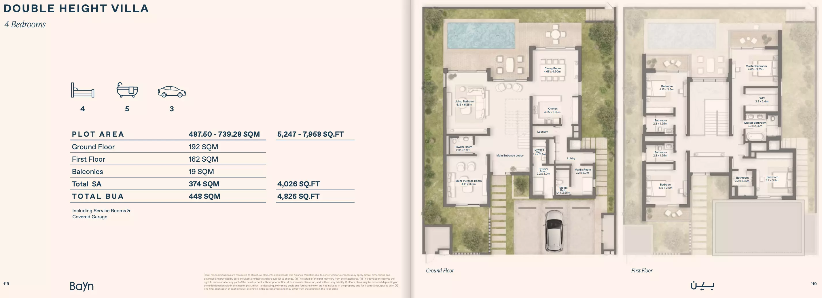 صورة مخطط ارضية الوحدة