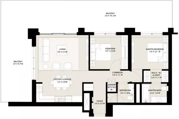 Park Field Type 2, 2 beds
