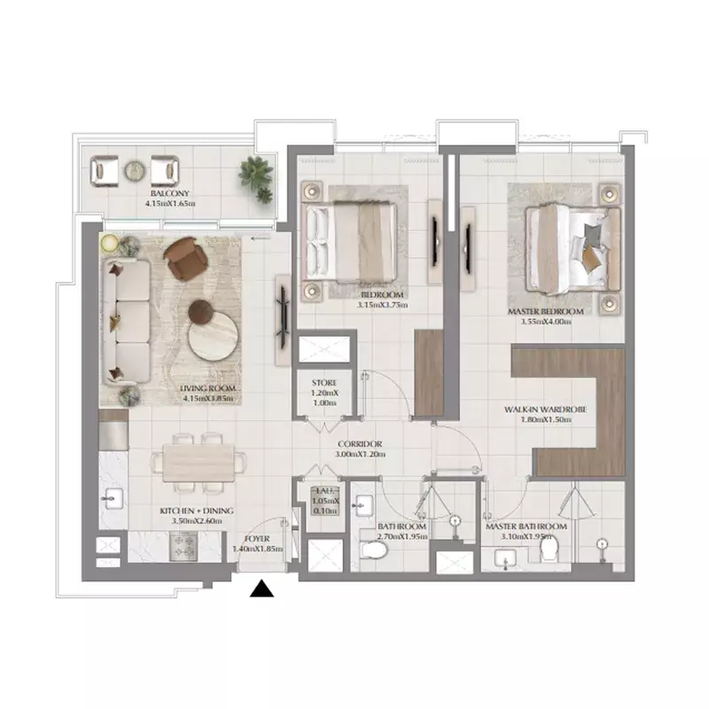Unit floor plan image