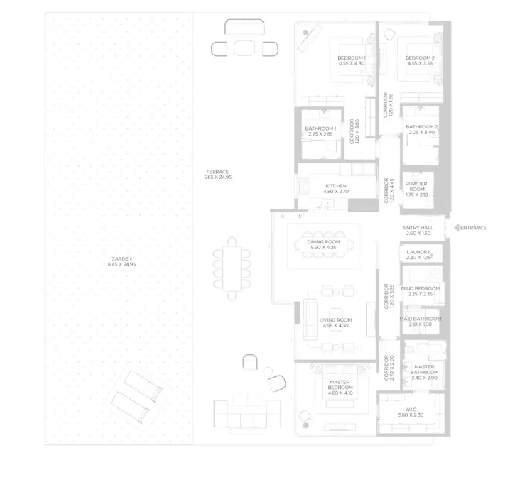 Rixos Phase 2 By Nakheel B2-Type H, 3 beds
