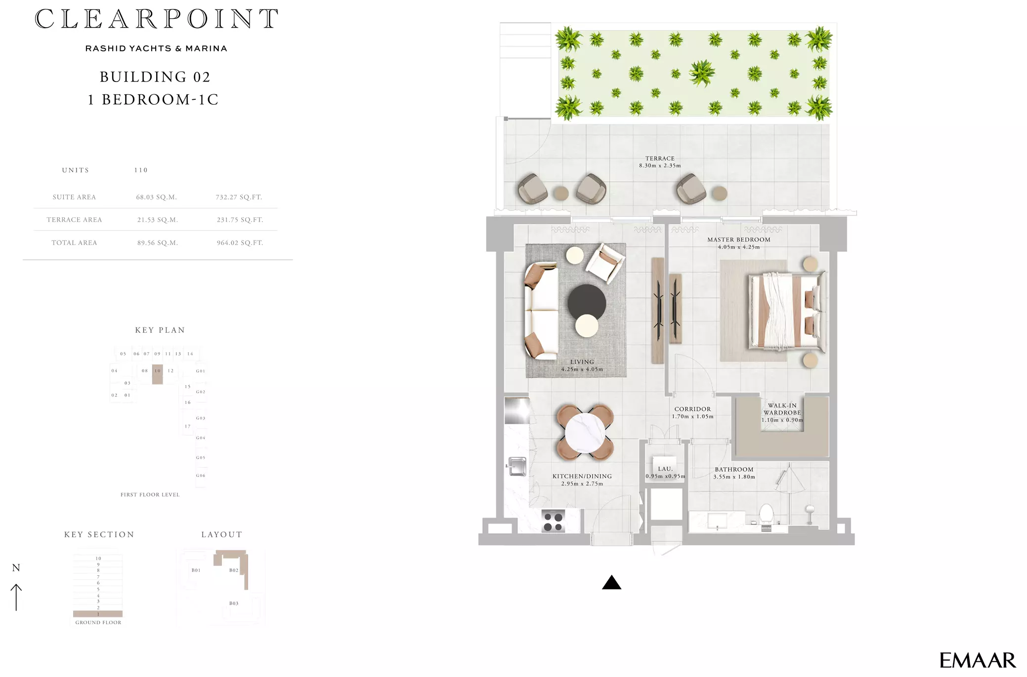 Clearpoint Building 2 _ Type 1B, 1 bed