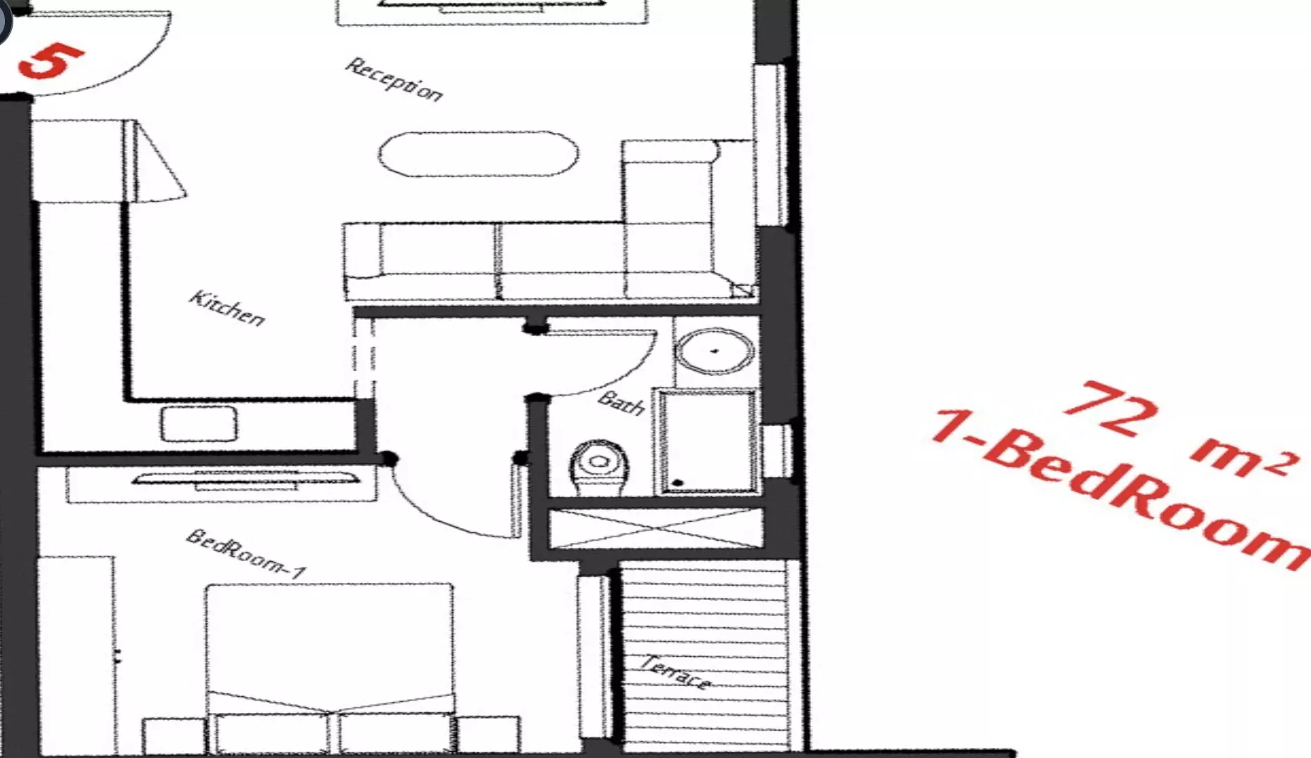صورة مخطط ارضية الوحدة