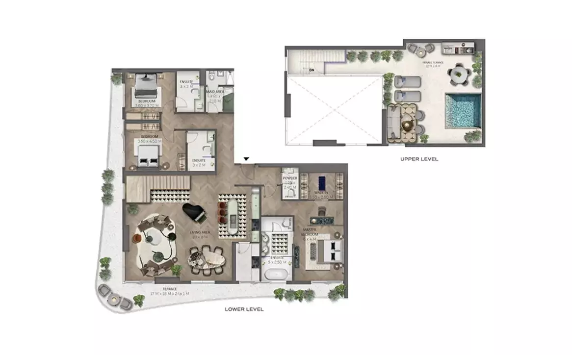 صورة مخطط ارضية الوحدة