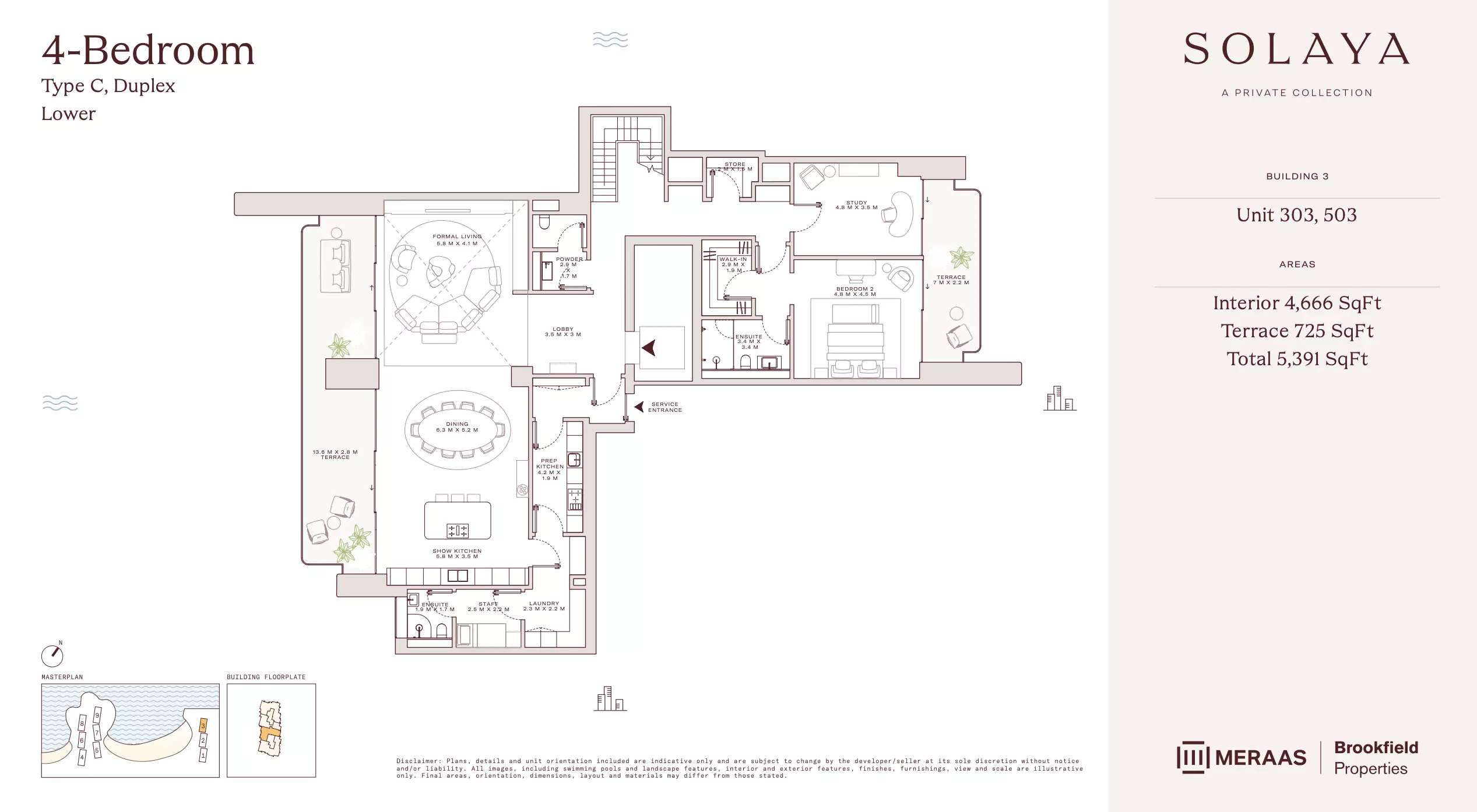 Solaya 1,2 and 3 Type C DU - T3, 4 beds