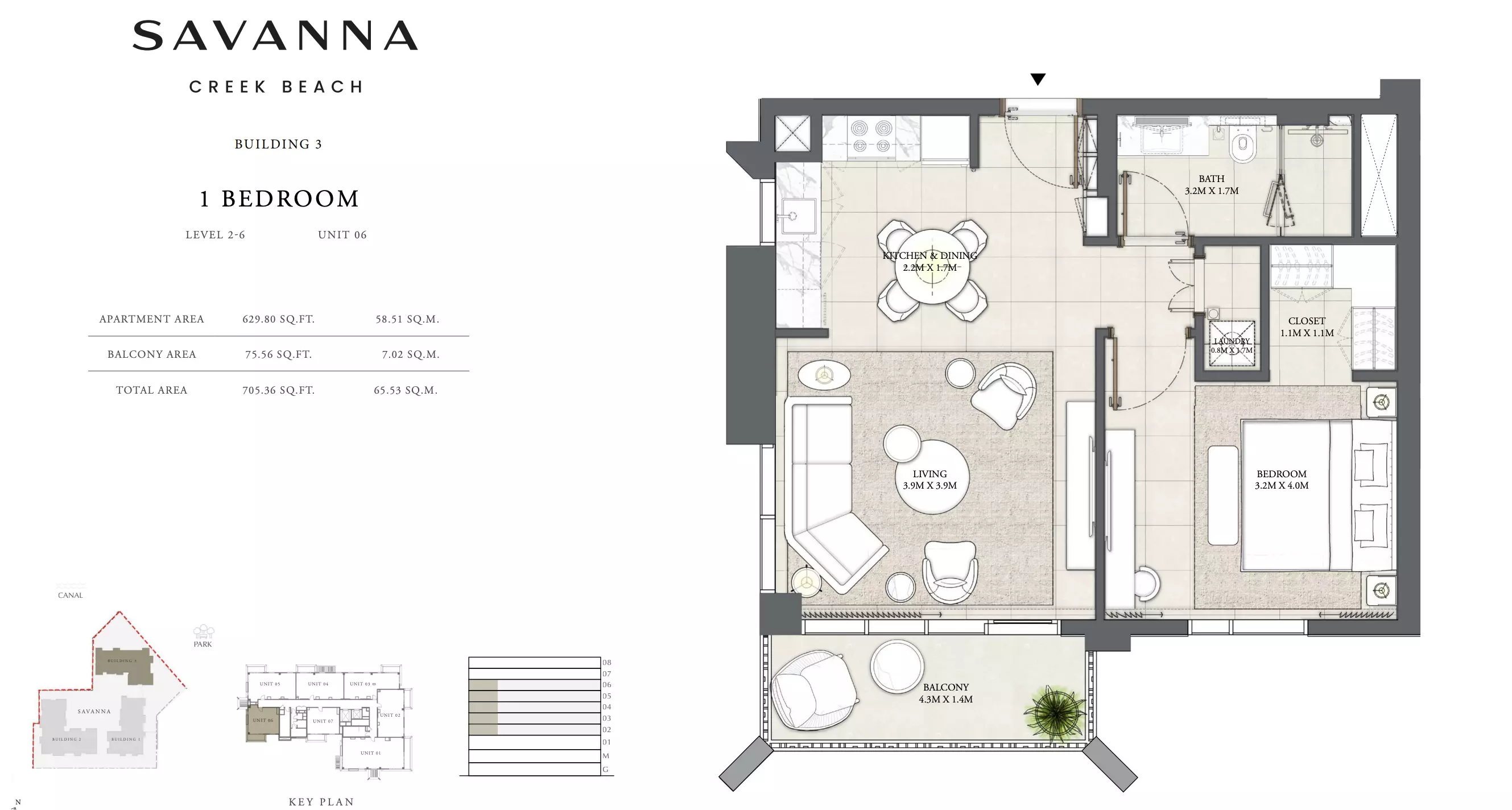 Savanna Level 2-6 - Unit 06, 1 bed