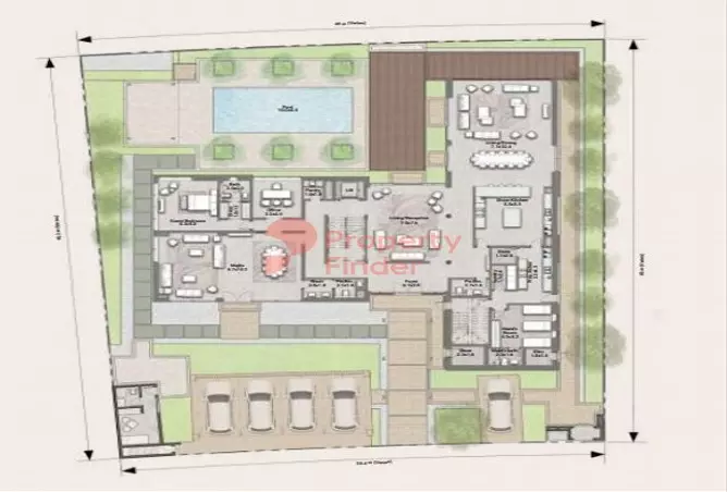Reem Hills Villas — 6BR floor plan