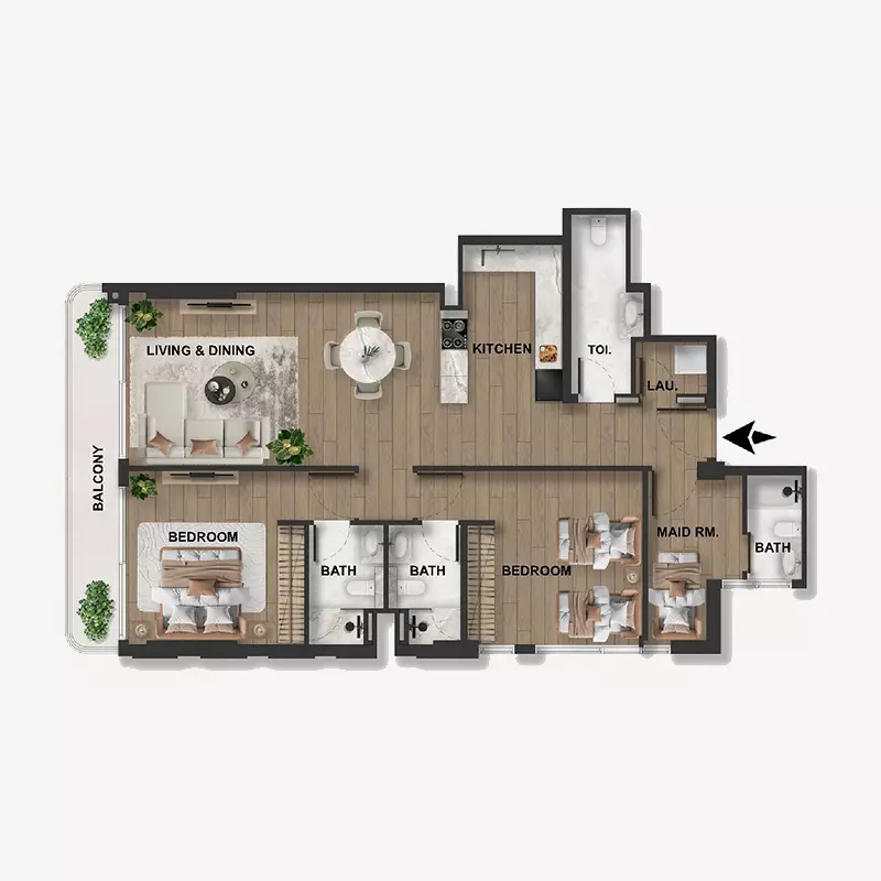 Unit floor plan image