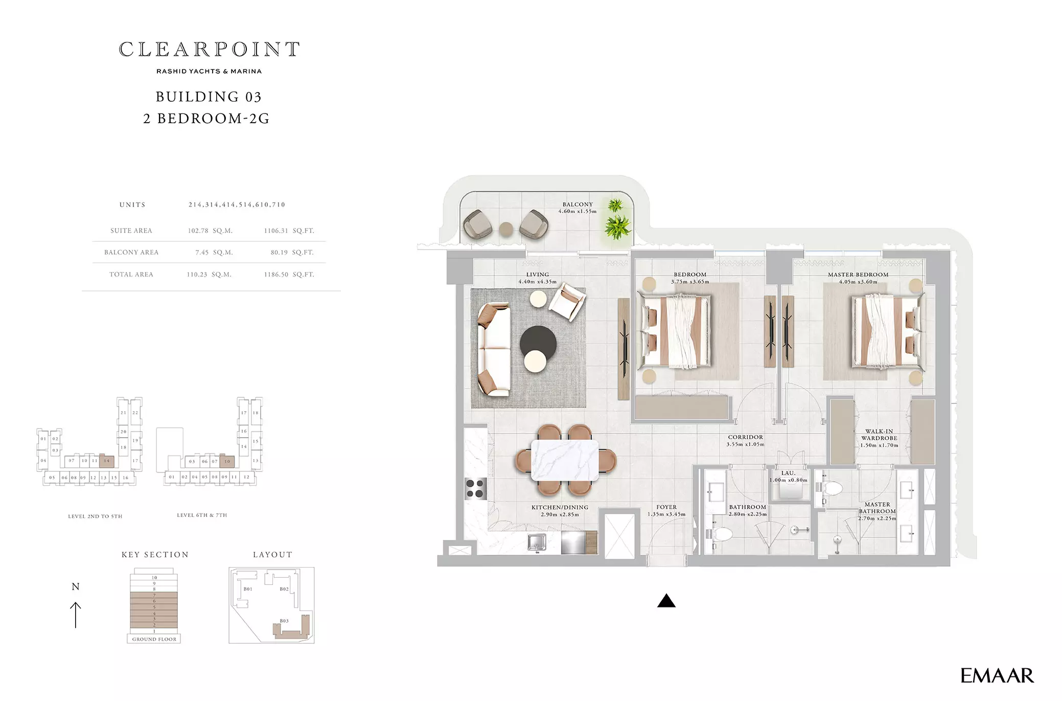 Clearpoint Building 3 _ Type 2G, 2 beds