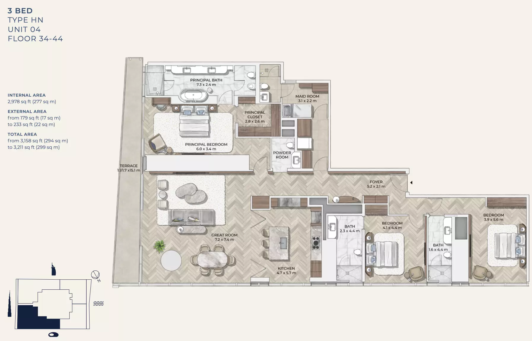 Unit floor plan image