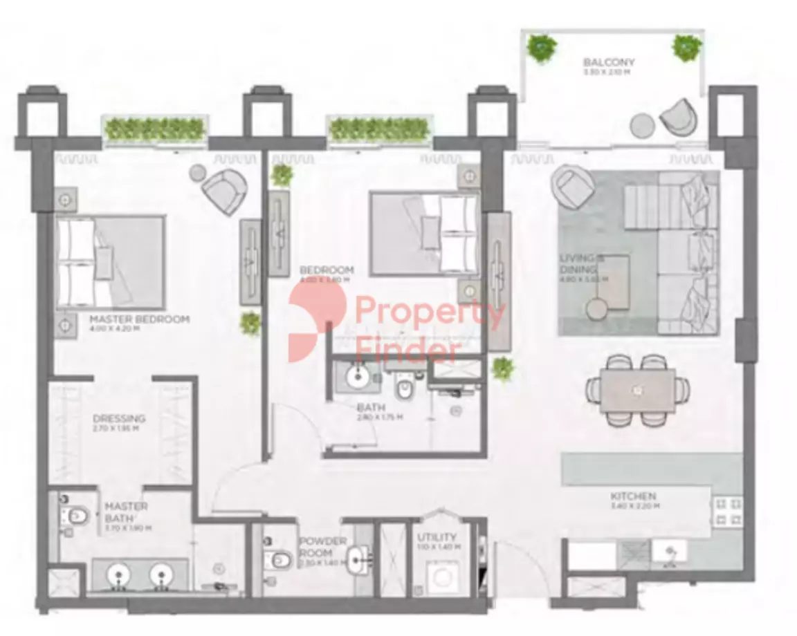 Celadon City Walk By Meraas B3-Type A6, 2 beds