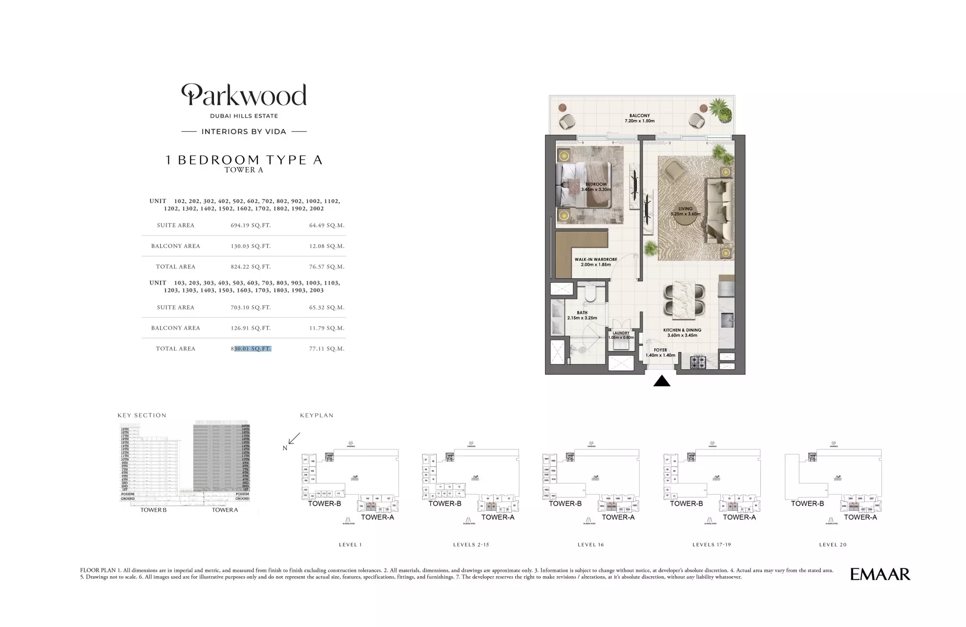 Parkwood — 1BR floor plan
