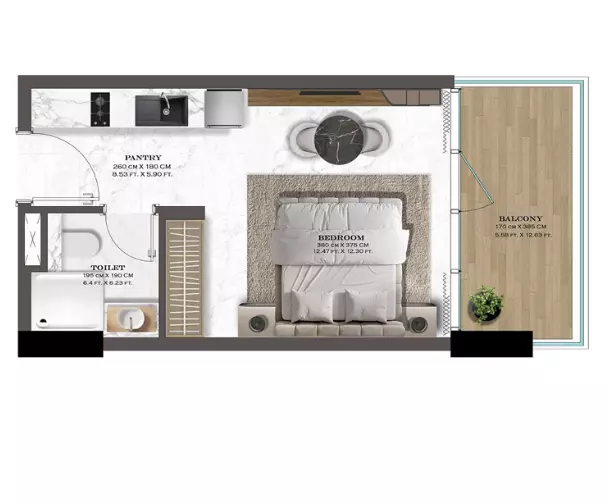 صورة مخطط ارضية الوحدة