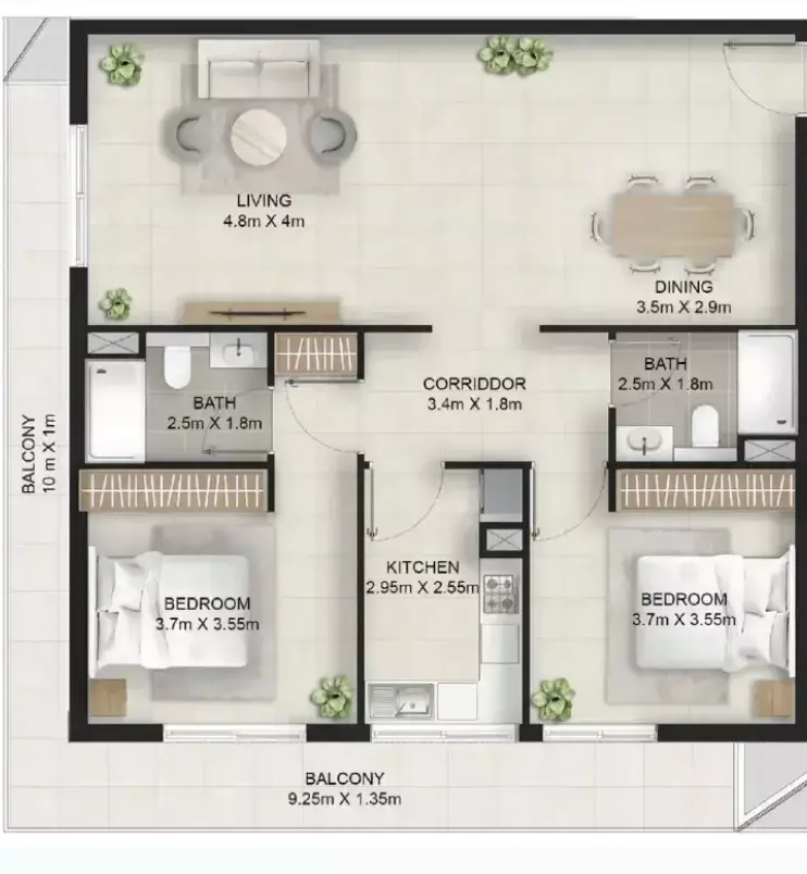Unit floor plan image
