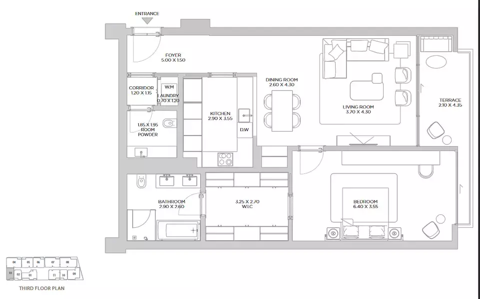 Unit floor plan image