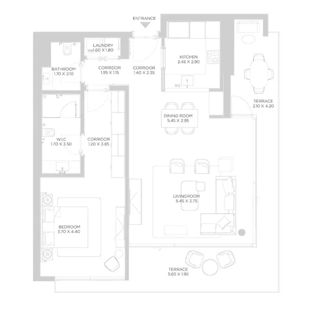 Rixos Phase 2 By Nakheel B3-Type F, 1 bed