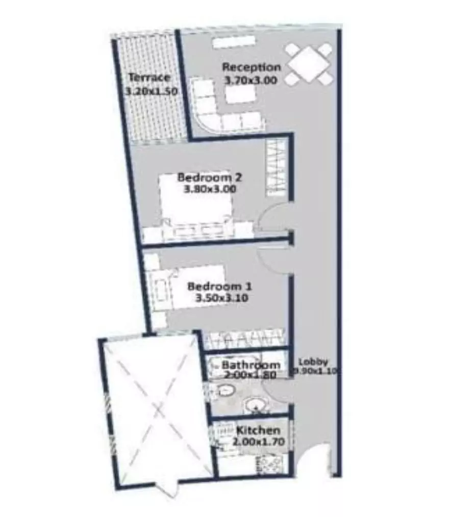 صورة مخطط ارضية الوحدة