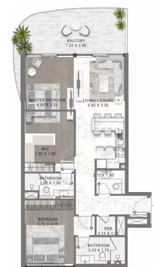 Unit floor plan image