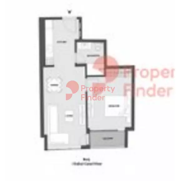 15 Northside — 1BR floor plan