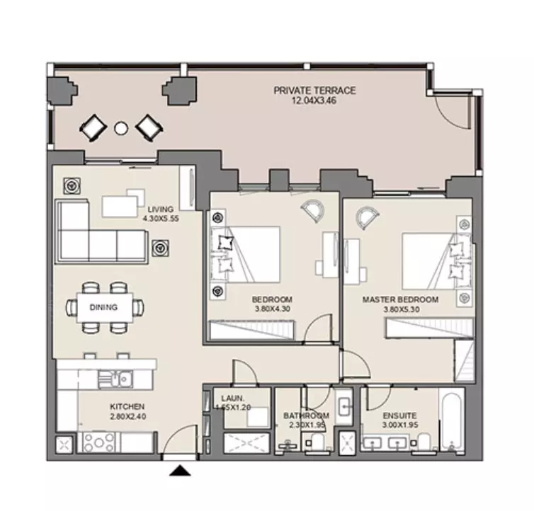 Jadeel at Madinat Jumeirah Living By Meraas Holding B11-Type A6, Level Ground, Unit No-G06, 2 beds