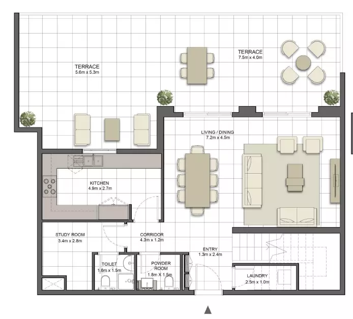 Crystal Residences Townhouse - Type 3TH-2, 3 beds