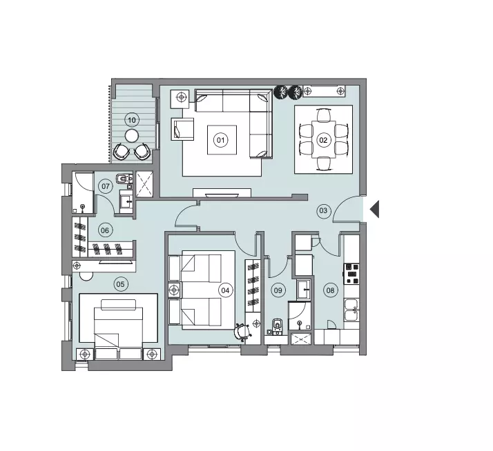 Unit floor plan image