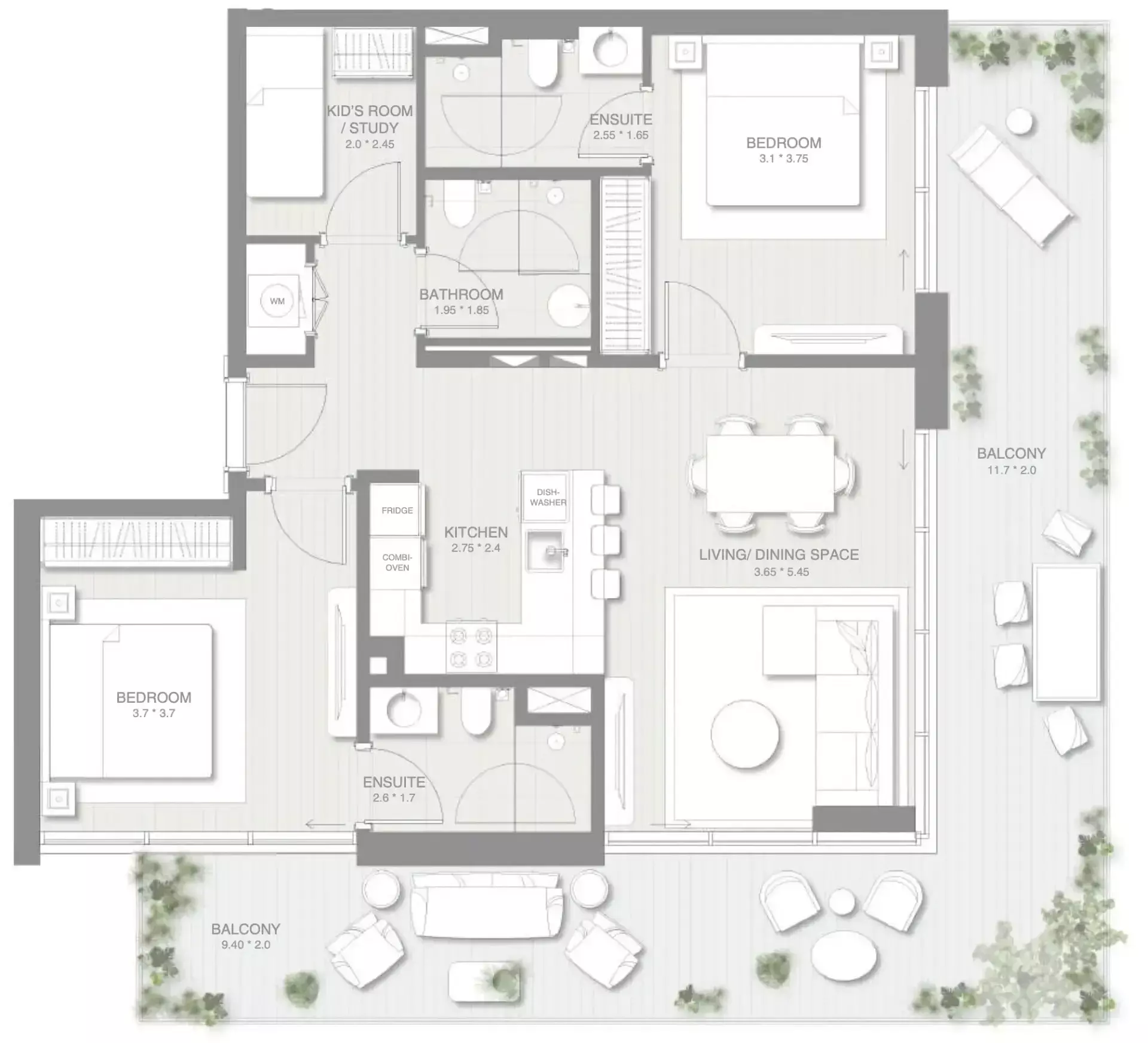 Unit floor plan image