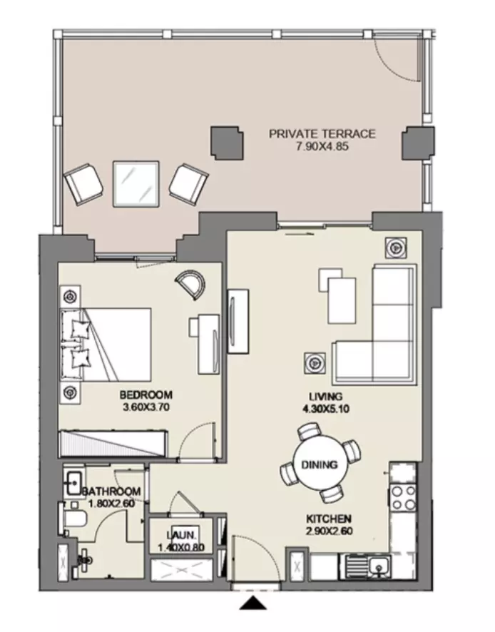 Al Jazi B4-Type A1, Level Ground, 1 bed