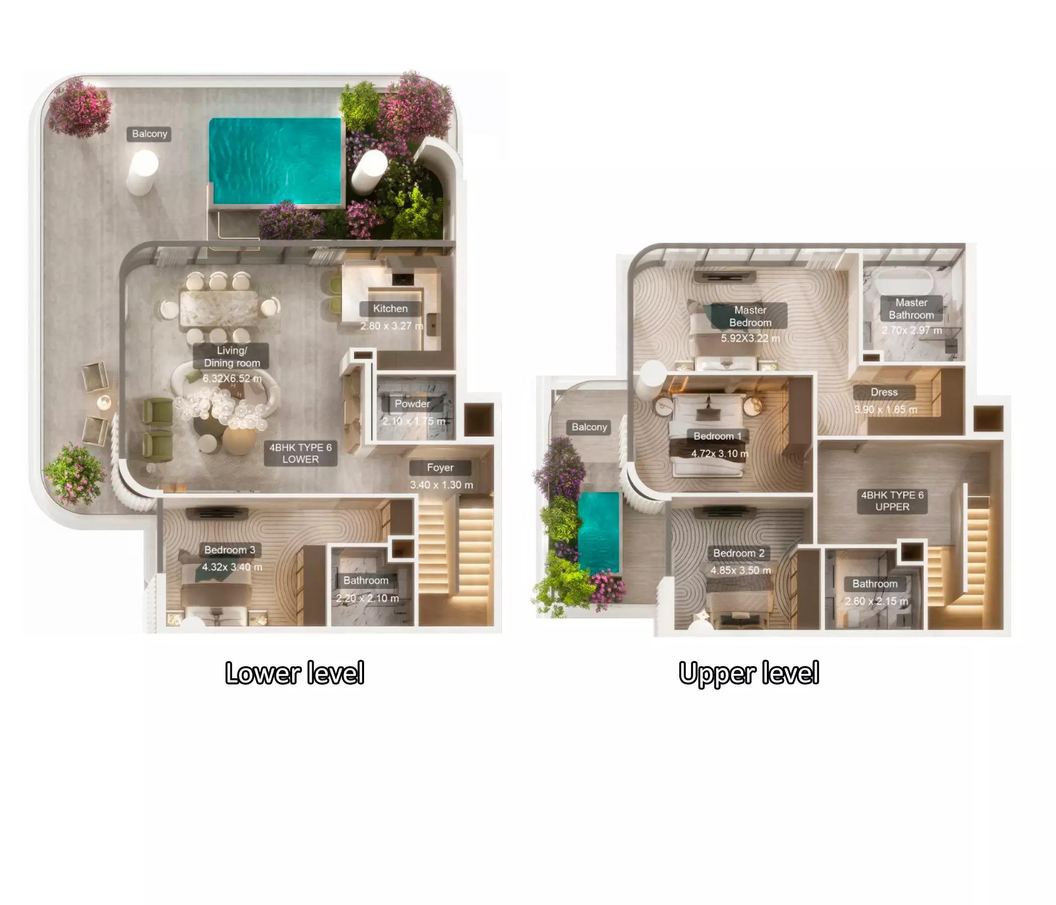 Villa Del Divos Residences — 4BR floor plan